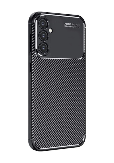 Samsung Uyumlu Galaxy A26 Kılıf Auto Focus Karbon Kapak Siyah,