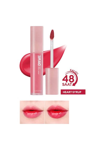 Uzun Süre Kalıcı, Nemli Bitiş Sunan Parlak Tint Dare Tint Dewy Drop Heart Syrup 0 34909642
