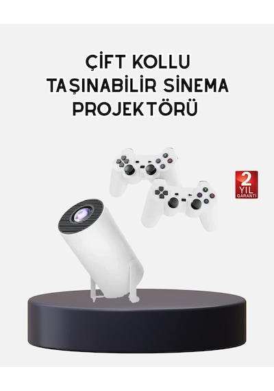 Kablosuz Projeksiyon Cihazı 4k Destekli Hdmı Usb Oyun Uyumlu 74230060