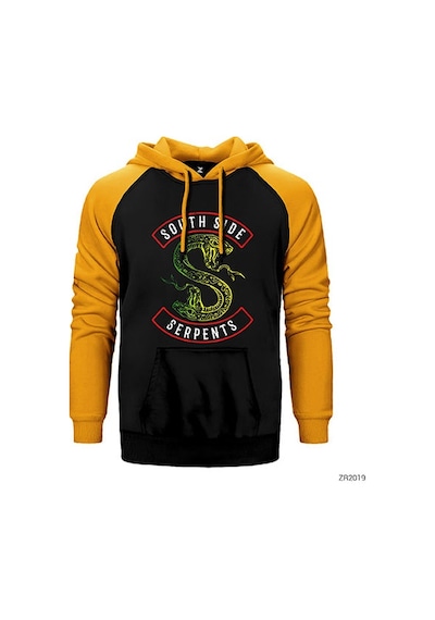Riverdale South Side Serpents Sarı Renk Reglan Kol Sweatshirt / Hoodie