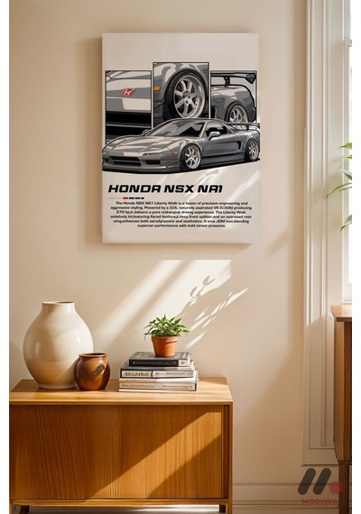 Honda Nsx Na1 Jdm Araba Posteri, Çerçevesiz Yüksek Kalite Duvar Afişi - Oto Severlere Özel Hediye