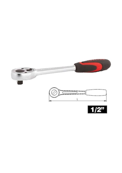 İzeltaş 1/2" Cırcır Kolu (32 Diş) L=250mm - 1513060032