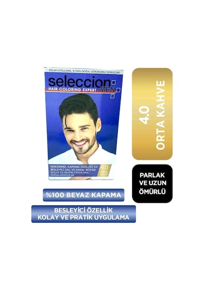 Naturel Men Set Boya 4 Orta Kahve
