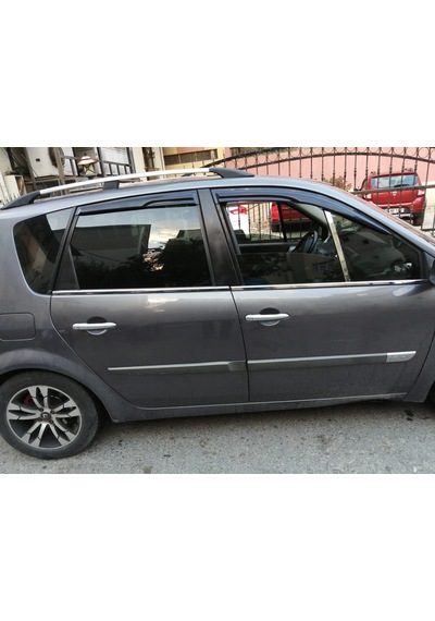 Renault Scenic Iı Krom Cam Çıtası 4 Parça 2004-2010 Pas. Çelik