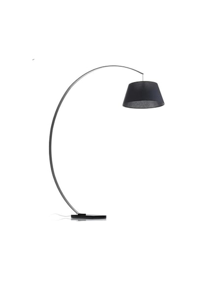 Mylights Retro Meatl Lambader Köşe Lambası Yerden Aydınlatma Siyah