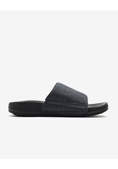 Skechers Hyper Slıde - Topographıc Erkek Gri Terlik 229137 Slt Gri