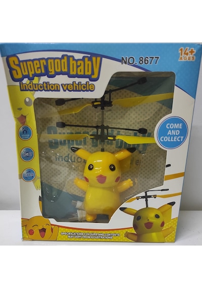 Oyuncak Pokemon Pikachu Uçan Peri Şarjlı Işıklı Hareket Sensörlü