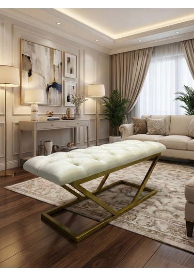 Todekhome Zena Puf Bej Gold