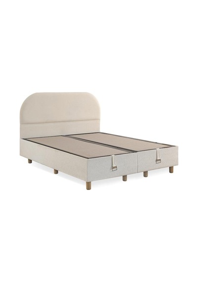 Niron Bohem Pocket Düz 150x200 Cm Çift Kişilik Yatak Baza Başlık Seti - Pocket Orta Sert 150 x 200