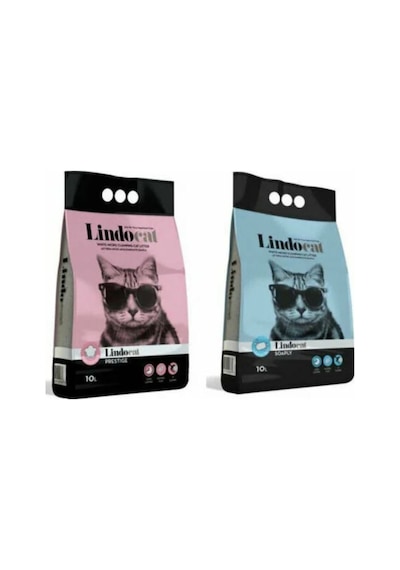 Lindo Cat Pudralı + Marsilya Sabunlu Kedi Kumu 10 L