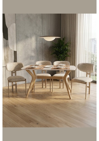 Dfy105 120x80 Mdf Mutfak Masası Modern Dikdörtgen 4 Kişilik Yemek Masası Fonksiyonel Sabit Masa Traverten - Ceviz Dfy105 120x80 Mdf Mutfak Masası Modern Dikdörtgen 4 Kişilik Yemek Masası Fonksiyonel Sabit Masa Traverten - Ceviz