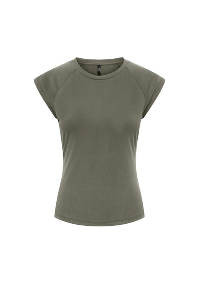 Only Onlhannah Slim Fit Bisiklet Yaka T Shirt Bayan T Shirt 15375055 Yeşil