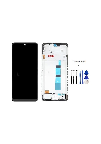 Tkgz - Xiaomi Redmi Note 12 -4g- Uyumlu Lcd Ekran Dokunmatik Çıtalı + Tamir Seti
