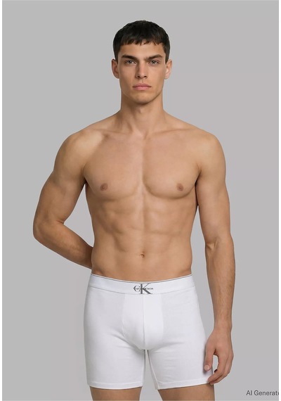 Calvin Klein Erkek Pamuklu Logo Detaylı Elastik Bel Bantlı Üçlü Gri Boxer-14941