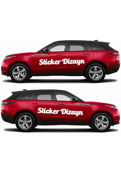 Kişiye Özel Yazı - 2 Adet Isim Soyisim Yazı - Araba - Oto - Araç -motosiklet - Karavan Sticker Etiket 02515 30 Cm