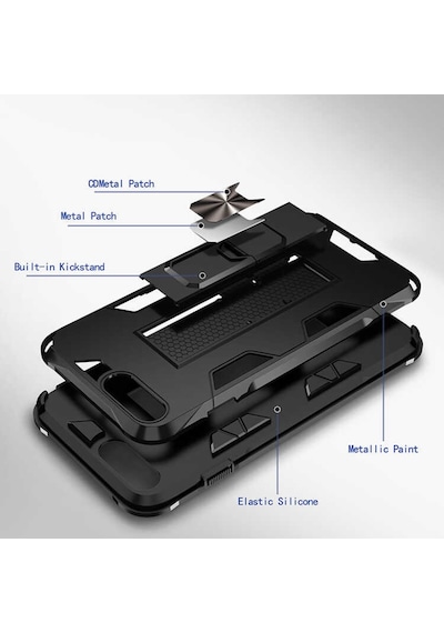 Apple Uyumlu iPhone 7 Plus Kılıf Wolverine Armour Case