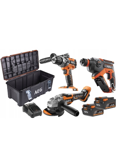 AEG JP18L3-402TB Comba Çift Akülü Profesyonel Akülü Set 3'lü – 4935478616