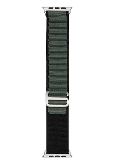 Watch 7 45mm Clo- Band-74 Hasır Kordon-siyah-yeşil