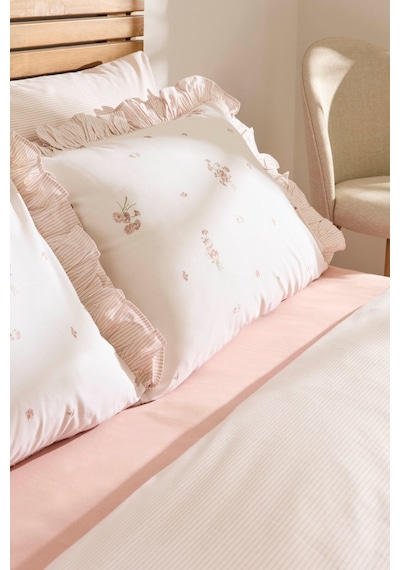 Kaşmir Home Levina %100 Pamuk Çift Kişilik Nevresim Takımı Rose
