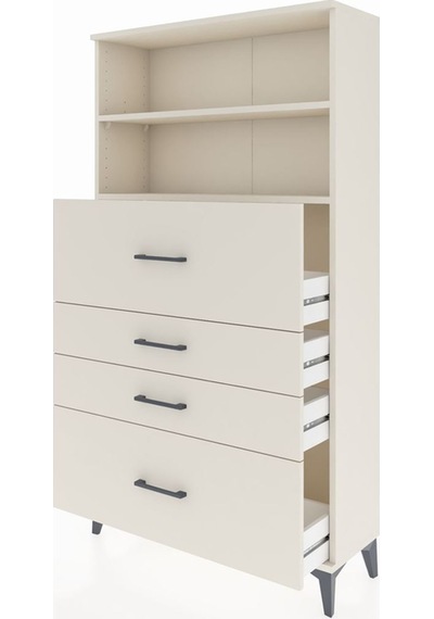 Arges Dolap 2 Raflı 4 Çekmeceli 88x30x163 Aytaşı-aytaşı Aytaşı