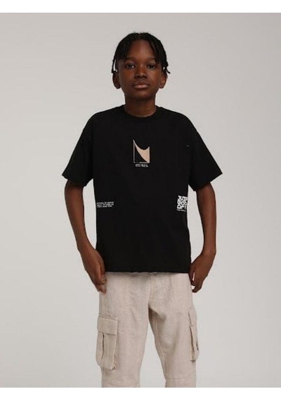 Jack Lions Erkek Çocuk Pamuklu Sıfır Yaka Jump Yarım Kol Tshirt-15605 SIYAH