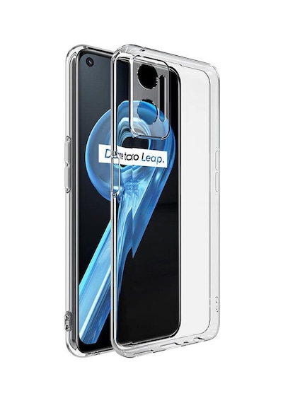 FitCase Oppo A96 Kılıf Kamera Korumalı Silikon Şeffaf Kapak
