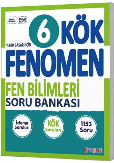 Fenomen Okul Yayınları 6. Sınıf Fen Bilimleri Kök Soru Bankası