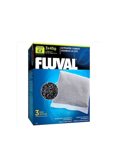 Fluval - 623 - C2 Filtre Karbonu 3 X - Csmo-tex - 45 Gr