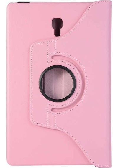 Lexroo Galaxy Tab A T590 Dönebilen Standlı Kılıf - Pembe Açık
