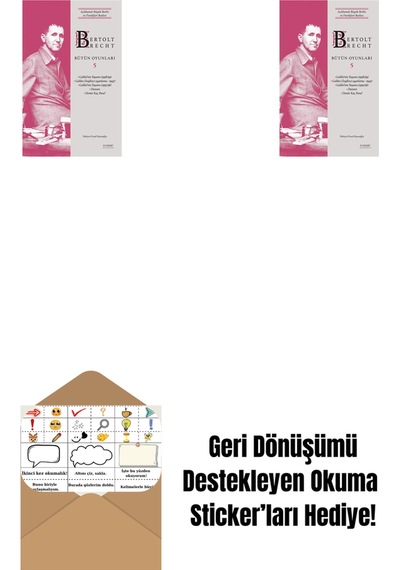 Bertolt Brecht - Bütün Oyunları 5 + Bertolt Brecht - Bütün Oyunları 5 Ciltli + Okuma Sticker'ları
