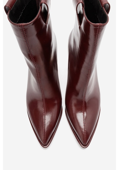 Luvishoes Luvi Shoes Aja Bordo Kadın Kalın Topuklu Çizme Olabilen Bot Bordo