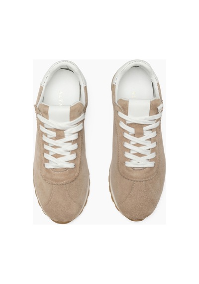 Terra Hakiki Deri Bej Süet Kadın Spor Ayakkabı