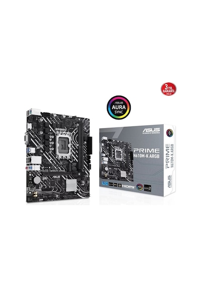 Asus Prime H610m-k Argb D5 1700p Vga Hdmi
