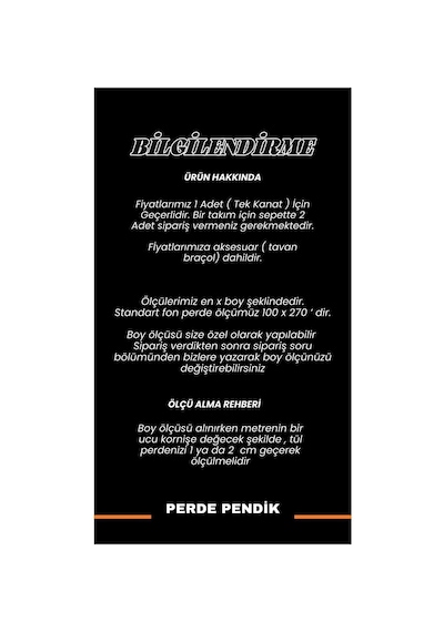 Fon Perde Pano Ekose Şeritli Krem Bej Gri Sık Pile Tek Kanat Krem - Gri