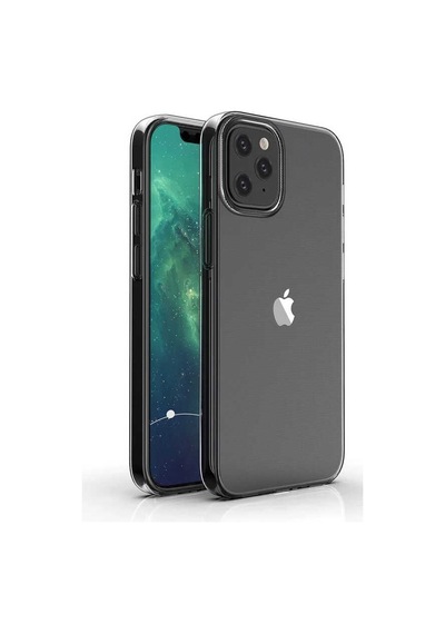 Apple Uyumlu iPhone 12 Mini Kılıf Şeffaf Silikon Hibrit Case Renksiz