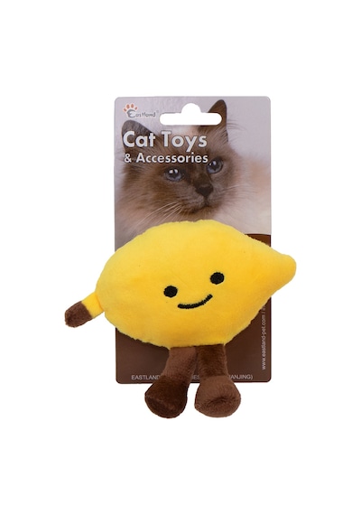 Cosmotex 8712695514749 Eastland Catnipli Hışırtılı Peluş Limon 12,5cm