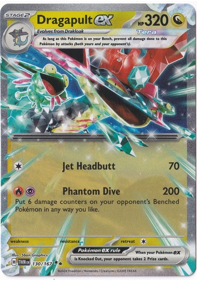 Dragapult Ex 130 - Pokemon Twilight Masquerade - Pokemon Kartı Mint