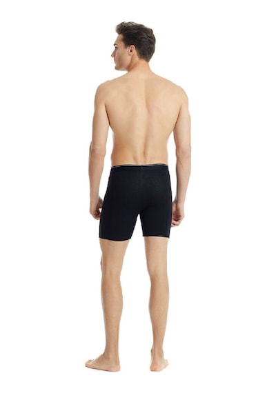 Blackspade 9216 Tender Cotton Erkek %92 Pamuk Uzun Retro Boxer Siyah