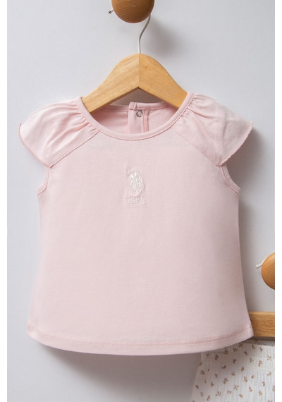 U.S. Polo Assn. U.s. Polo Assn Kız Bebek Pembe Takım Pembe