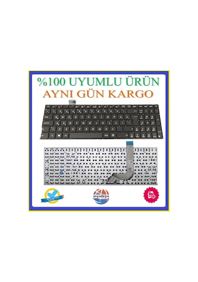 Asya.Depo Asus Uyumlu X542U Klavye Tuş Takımı Siyah Tr