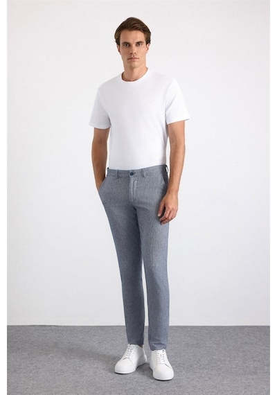 Süvari Lacivert Slim Casual Pantolon Spn2020500006-m09