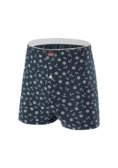 Erdem Erkek Penye Karışık Desenli Boxer 1400 - 3 Adet 001