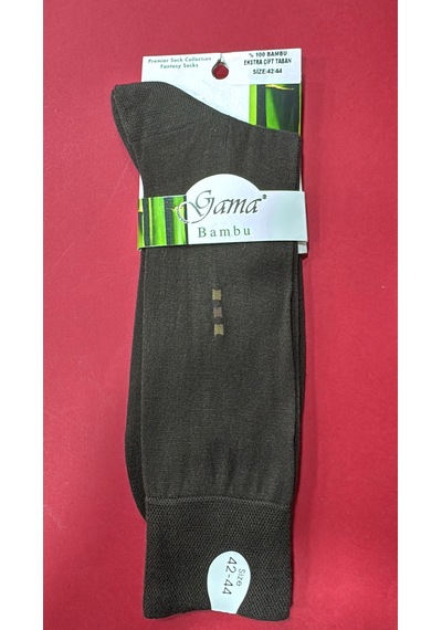 G.A.M.A. Gama Erkek Bambu Soket Çorap 6 Çift-815 Kahve