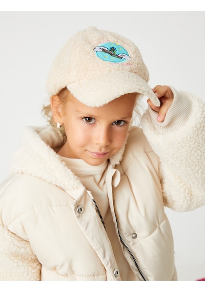 Koton Polar Cap Şapka İşlemeli Ekru 3wkg40004aa Ekru