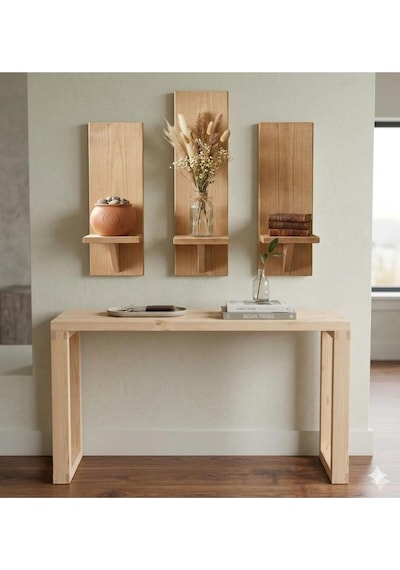 Naturel Ahşap Ladin Casual Dresuar