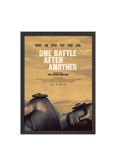 One Battle After Another Siyah Ahşap Çerçeveli Poster, Dekoratif Film Duvar Tablosu