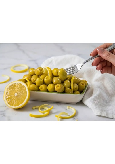 Hasanbey Limon Dolgulu Yeşil Zeytin 500 Gr