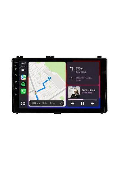 Toyota Corolla 2016-2018 Android Multimedya Carplay Android Auto Navigasyon Kameralı 8gb Ram 64gb 9"