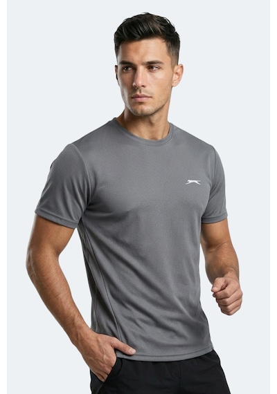 Slazenger Haunted I Erkek Koyu Gri Tişört