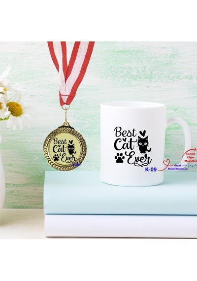 Kedi Tasarımlı Hediye Setleri, Hediye Sepetleri, Kedili Tasarımlar K Serisi 100 Model